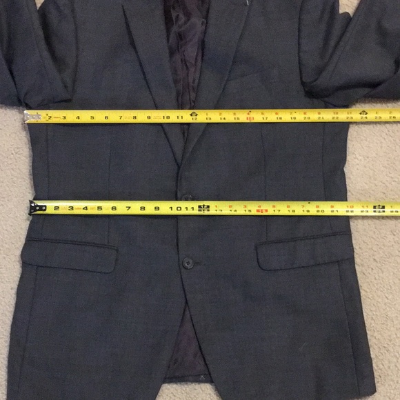 NWOT Lauren Ralph Lauren Gray Wool Mens Blazer Jacket size 44L - Picture 8 of 17